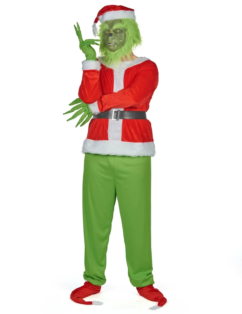 Grünes Weihnachtsmonster Kostüm Erwachsene