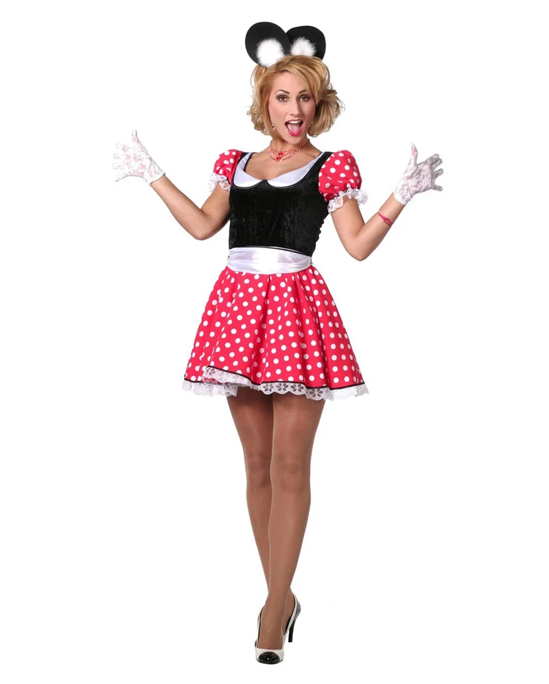 Sexy Damen Kostüm Minnie Maus