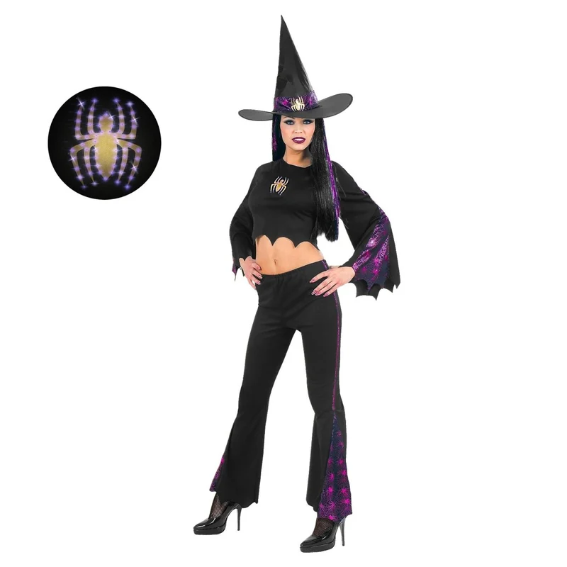 Halloween Kostüm Damen Hexe Spinne