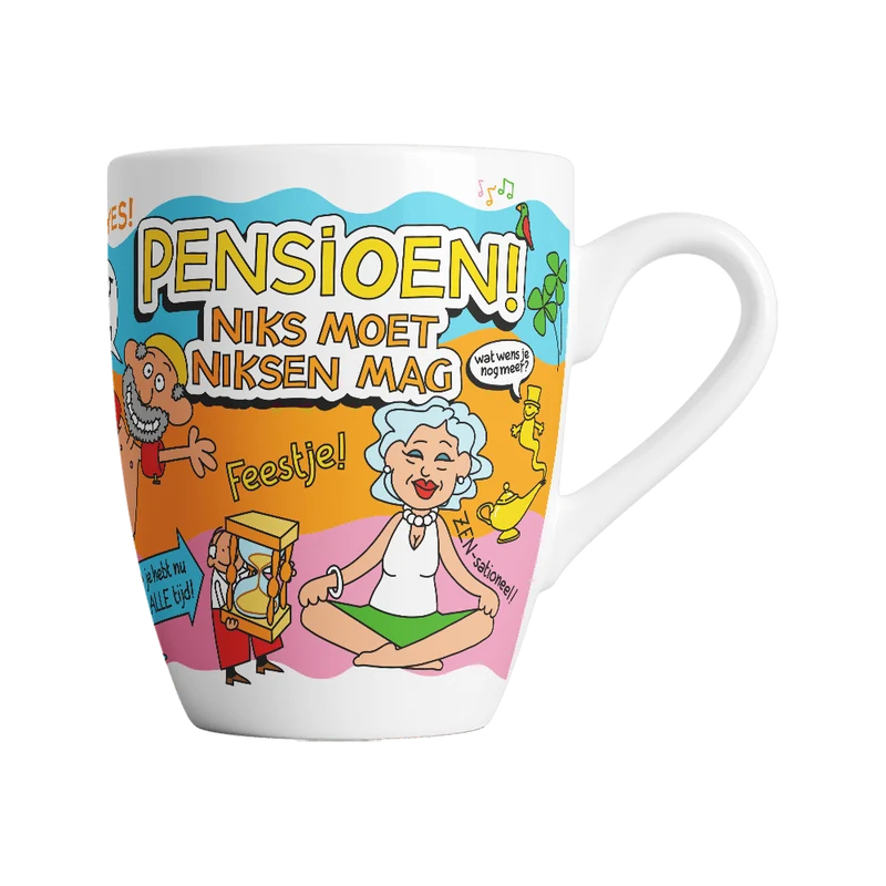 Pension Becher Nichts muss, nichts darf 12cm