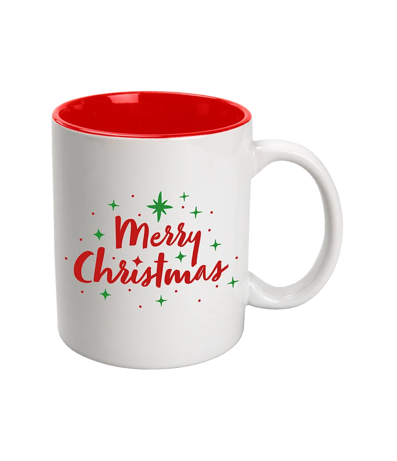 Weihnachtsbecher Weiß Rot Frohe Weihnachten