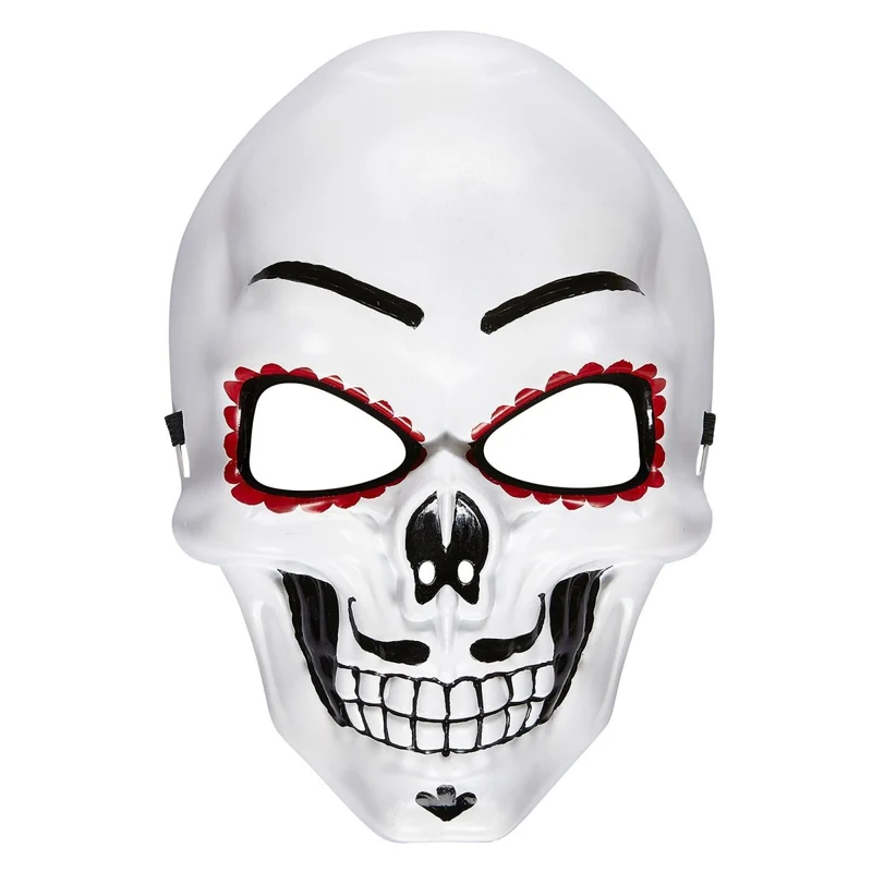 Dia De Los Muertos Maske Weiß