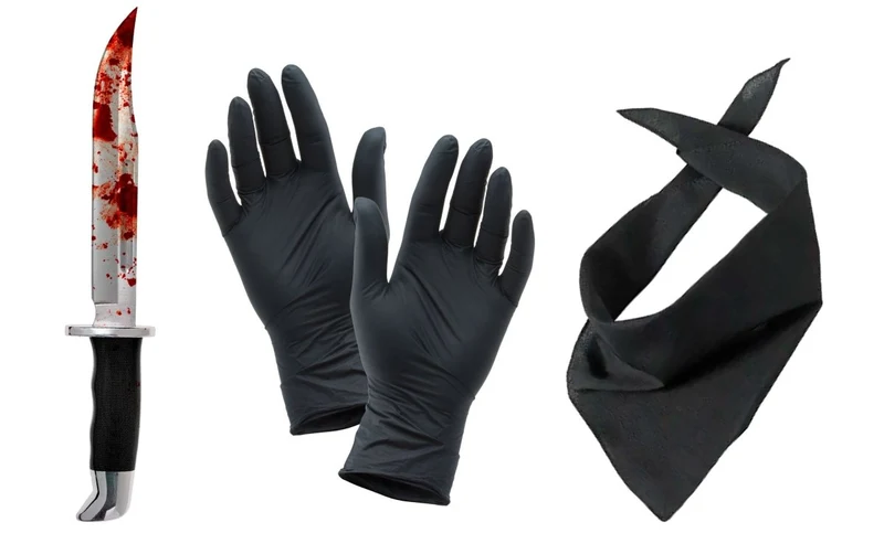 Halloween Accessoire Set Killer 3 Stück