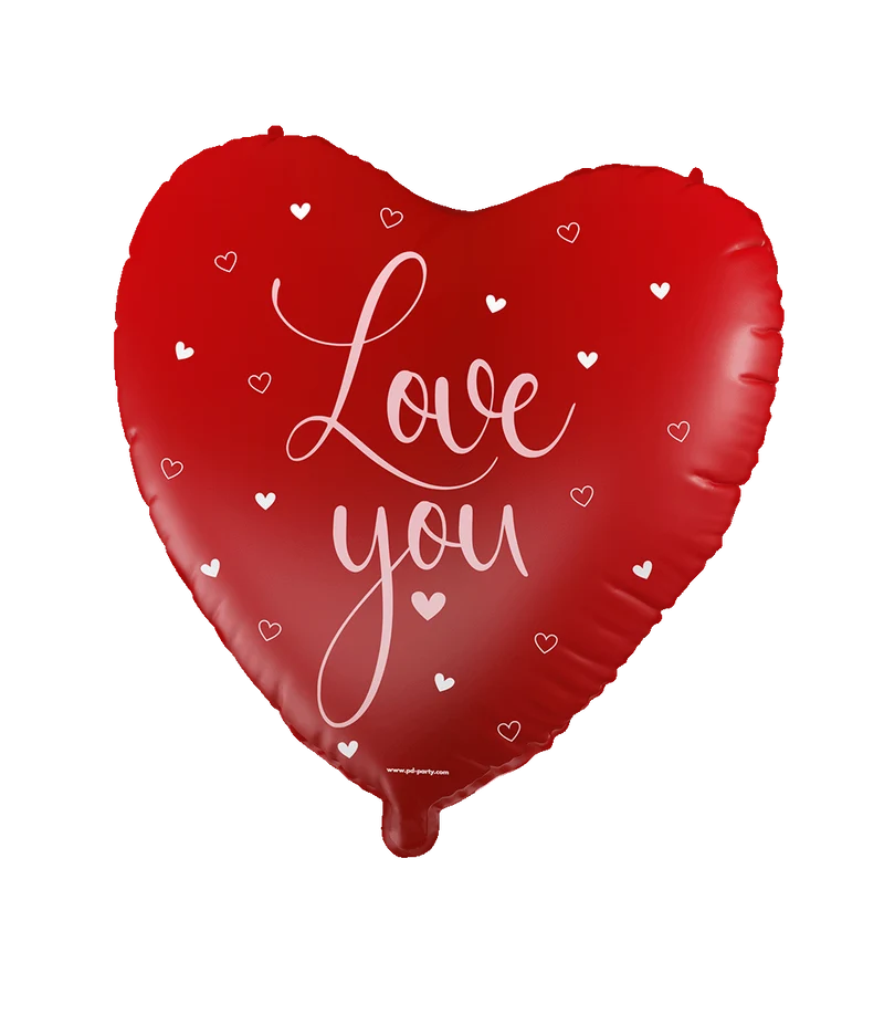 Herz Helium Ballon Rot Liebe Dich Leer 46cm