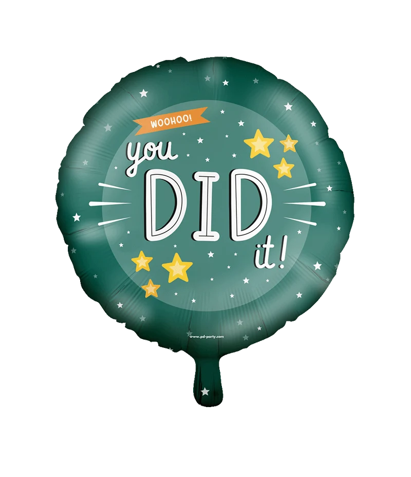 You Did It Helium Ballon Grün Leer 46cm