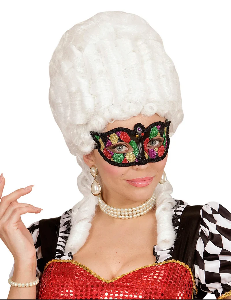 Bunte Glitzer Augenmaske für Erwachsene