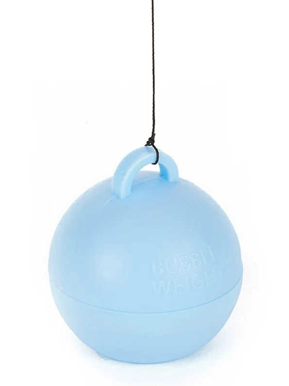 Heliumballongewicht hellblau 35 g für Dekoration