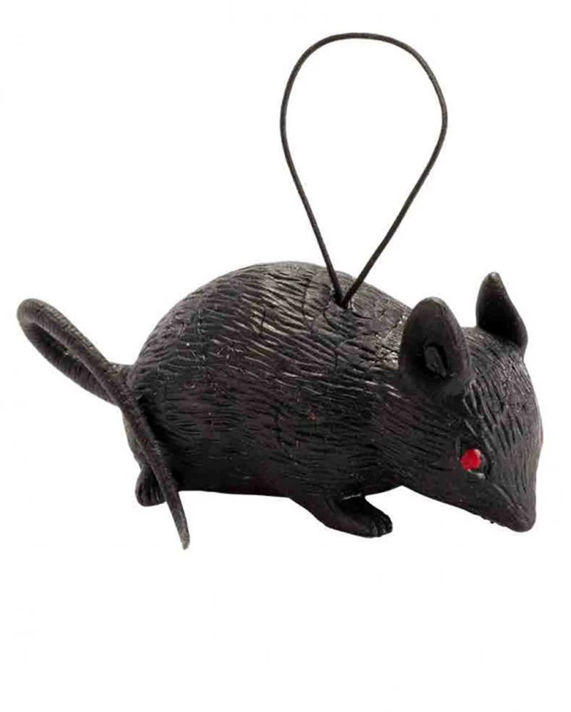 Schwarze, kleine Maus 8cm