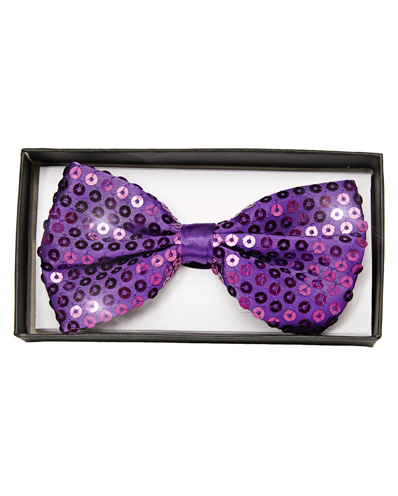 Pailletten Fliege Deluxe lila