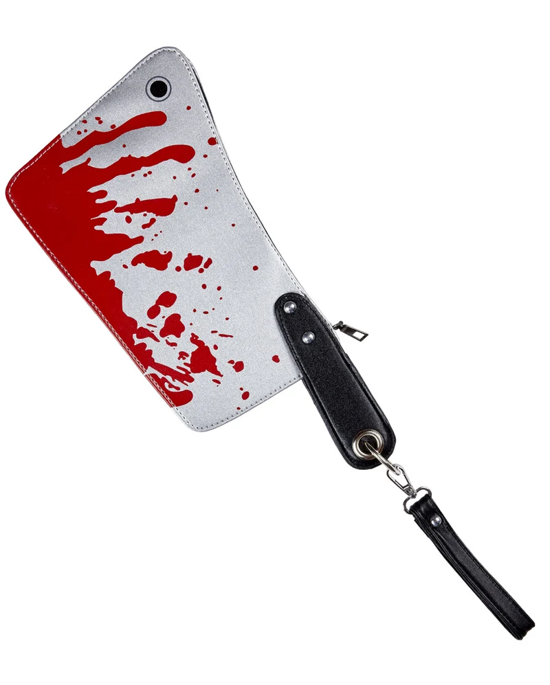 Blutiges Metzgerbeil Handtasche