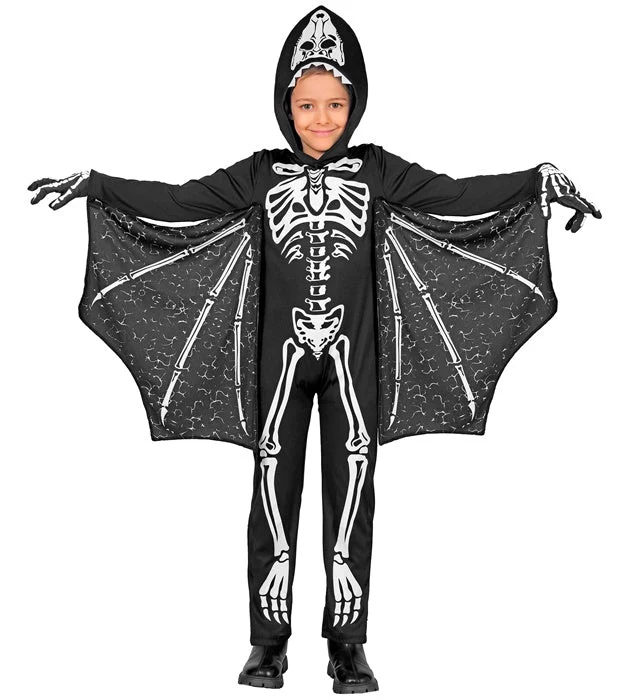 Halloween Kostüm Schwarz Weiß Kind Fledermaus