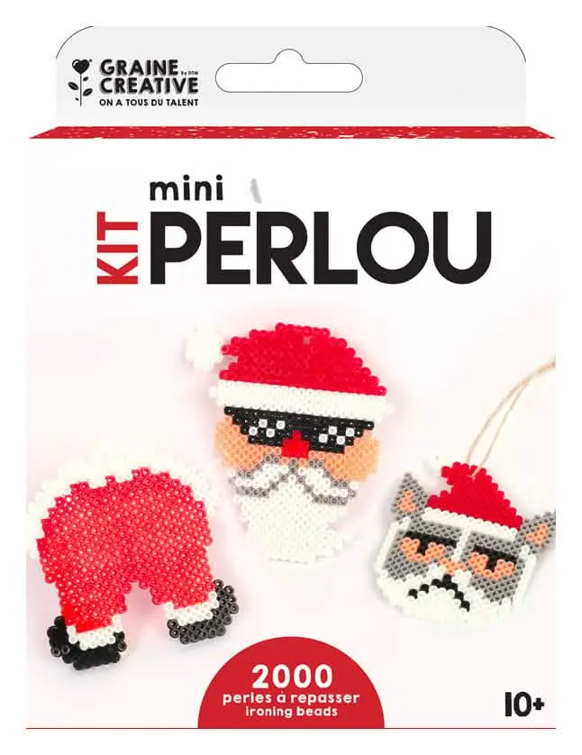 Bügelperlen-Set Weihnachtsmann 2000 Perlen, Bastelspaß