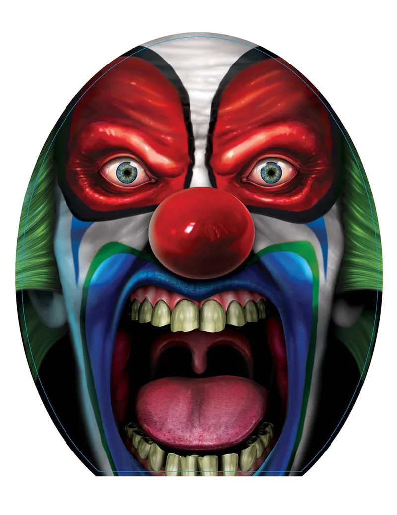Toilettendekoration Gruselclown 30 x 43 cm Halloween
