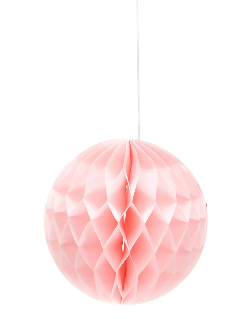 Wabenball aus Papier, Bonbonrosa, 12 cm, zum Aufhängen