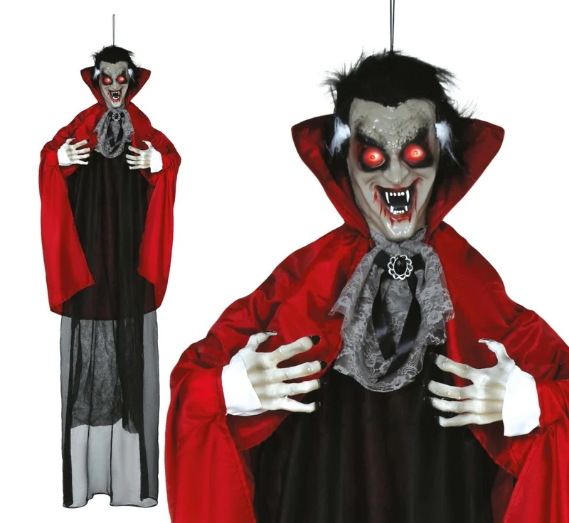 Halloween-Puppe Vampir mit Licht, Sound und Bewegung 1,8 m