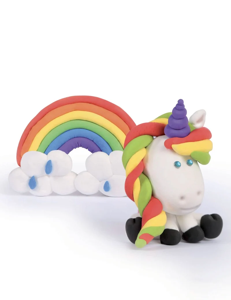 Modelliermasse-Set Céleste das kleine selbsthärtende Einhorn 16 x 25,5 cm