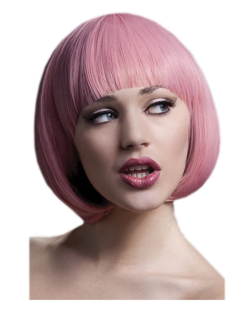 Mia Damen Perücke Pastellpink
