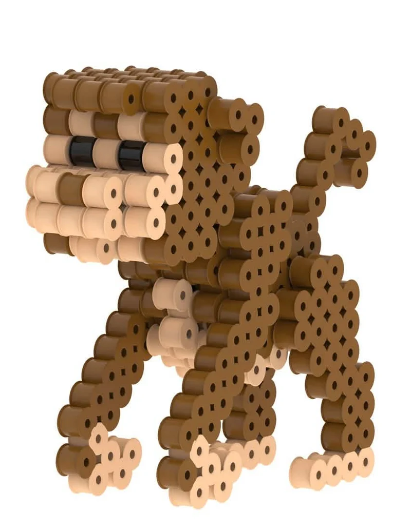 Bügelperlen-Set 3D Affe Kreativ-Hobby