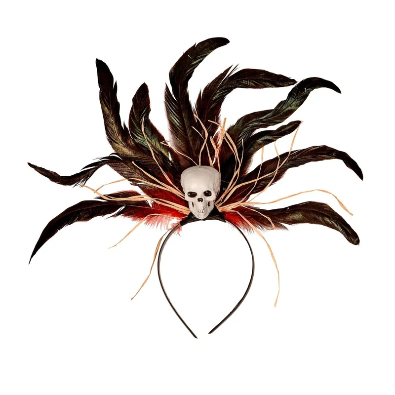 Halloween Haarband Voodoo Totenkopf