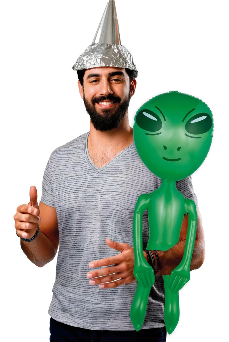 Alien Aufblasbar Grün 90cm