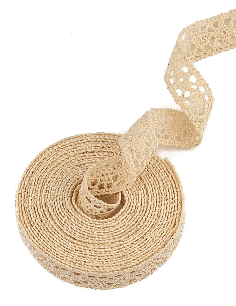 Spitzenband elfenbein 3 m, 12 mm breit