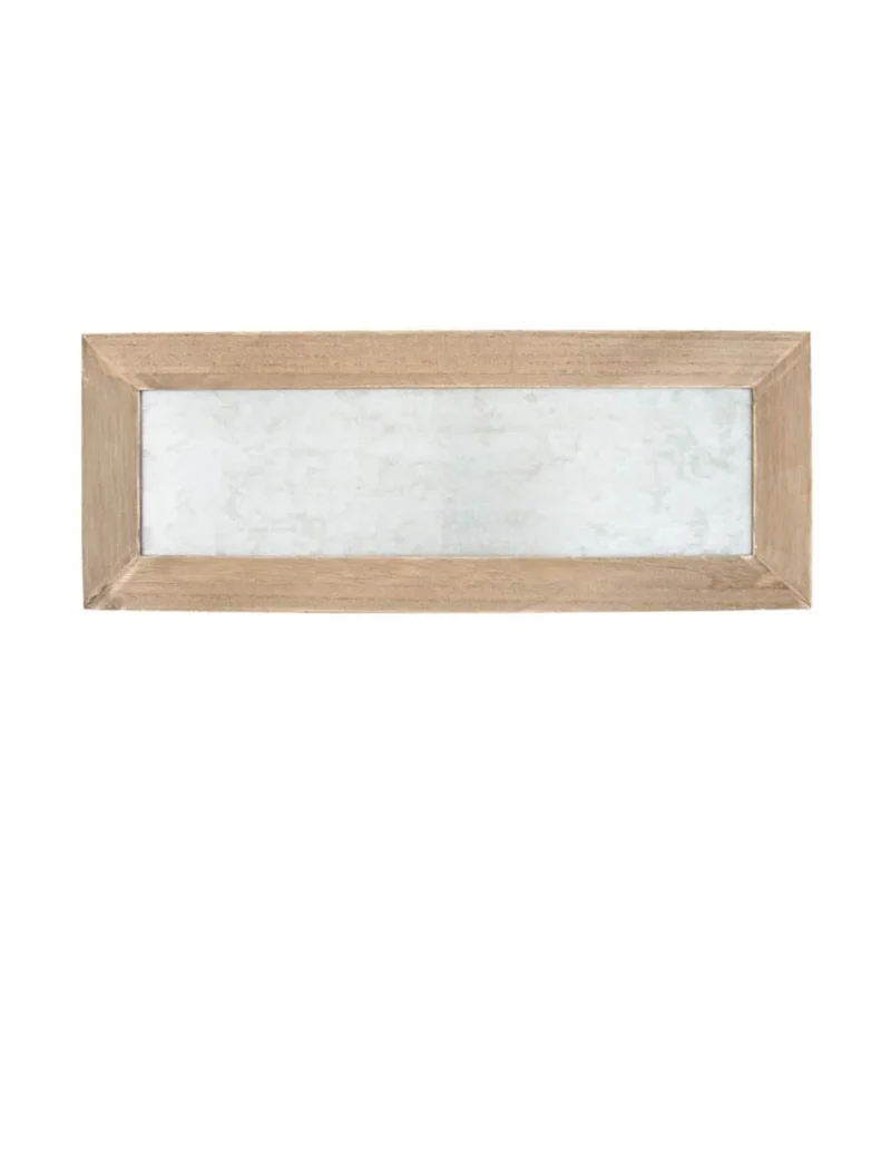 Vintage Magnettafel aus Holz und Zink 40 cm