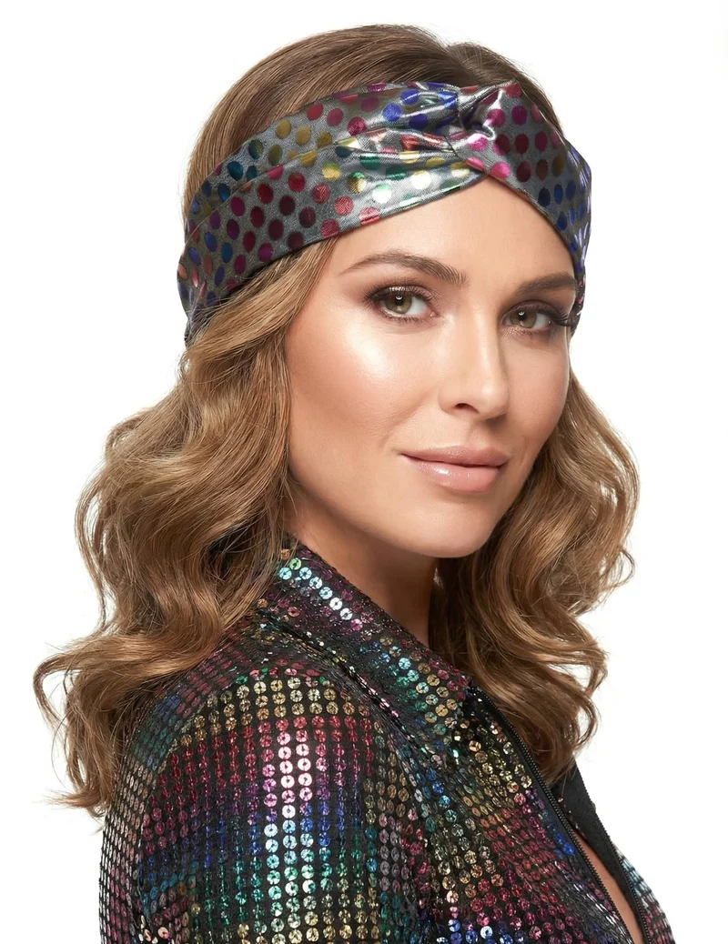Hochwertiges Disco-Stirnband für Damen, bunt