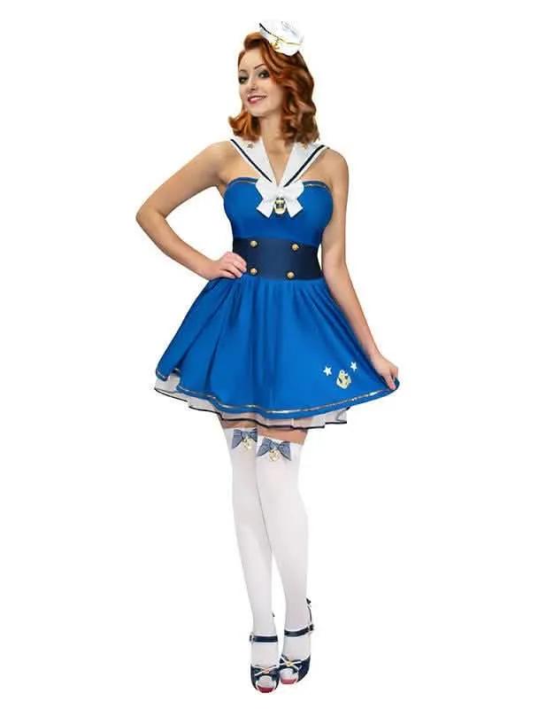 Pin-up-Seemann-Kostüm Damen