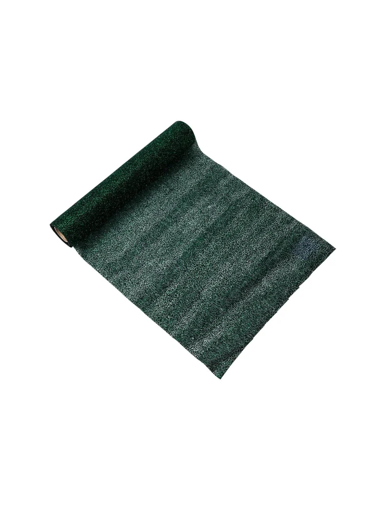 Funkelnder Tischläufer Tanne Grün Glitzer 28 cm x 3 m für Weihnachten