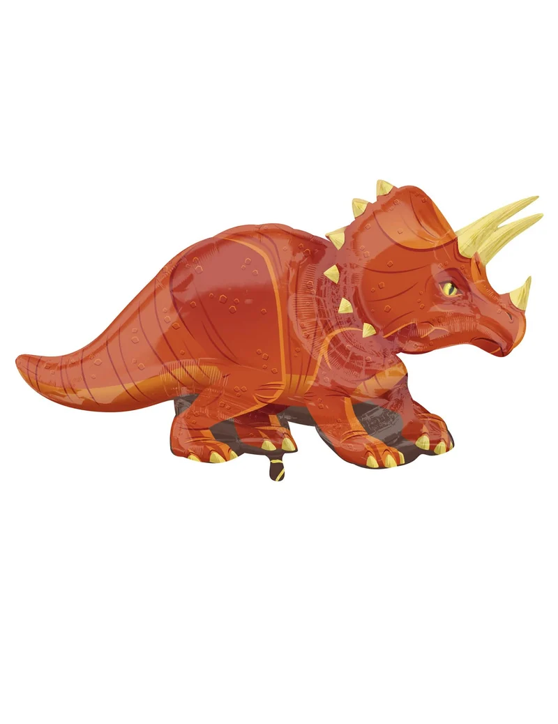 Ballon Aluminium Dinosaurier Triceratops 106 x 60 cm Helium aufblasbar
