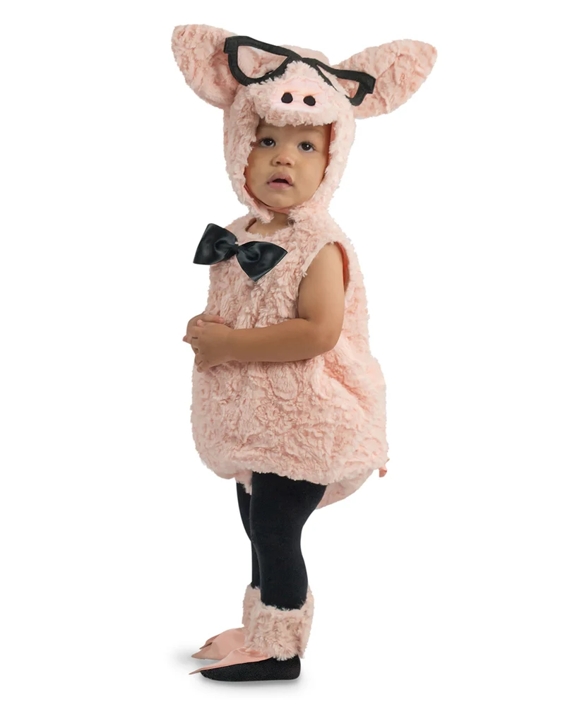 Hipster Schweinchen Kleinkinderkostüm