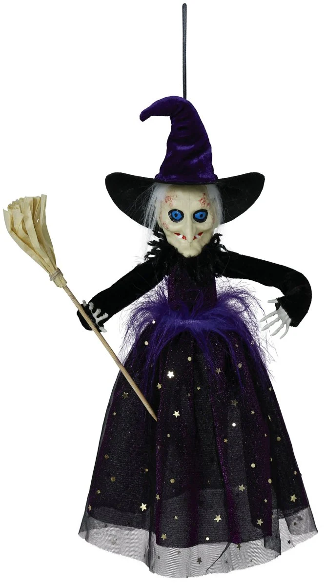 Halloween Puppe Hexe 47cm