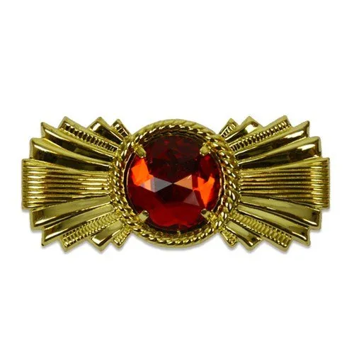 Rot-Gold-Barett-Pin