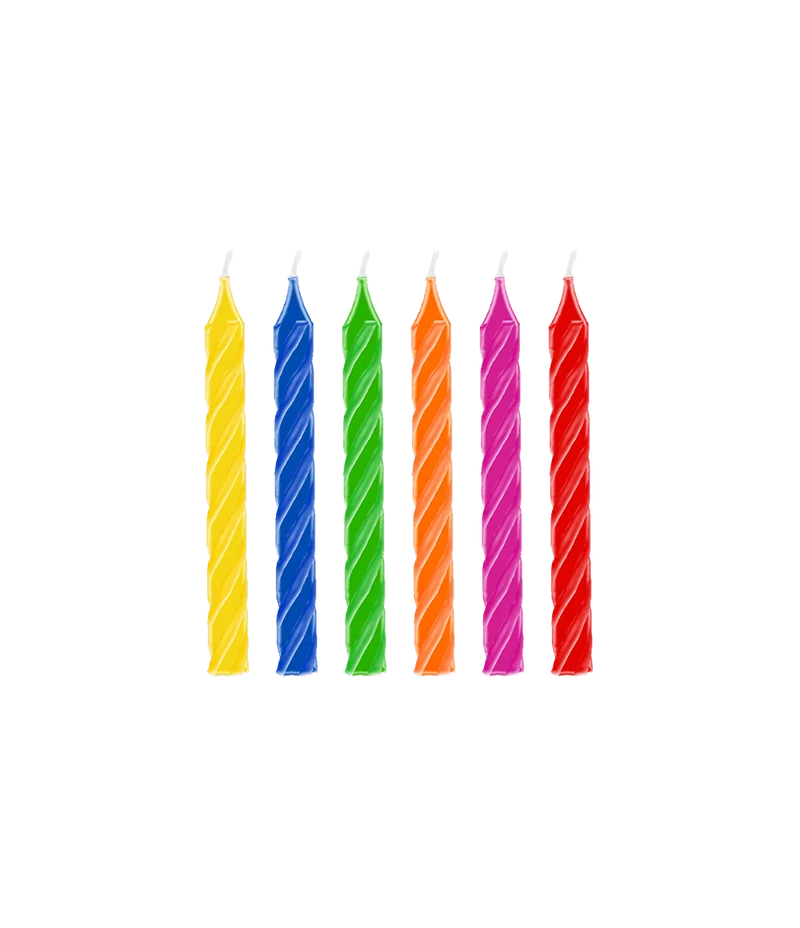 Bunte Kerzen 9cm 6Stück