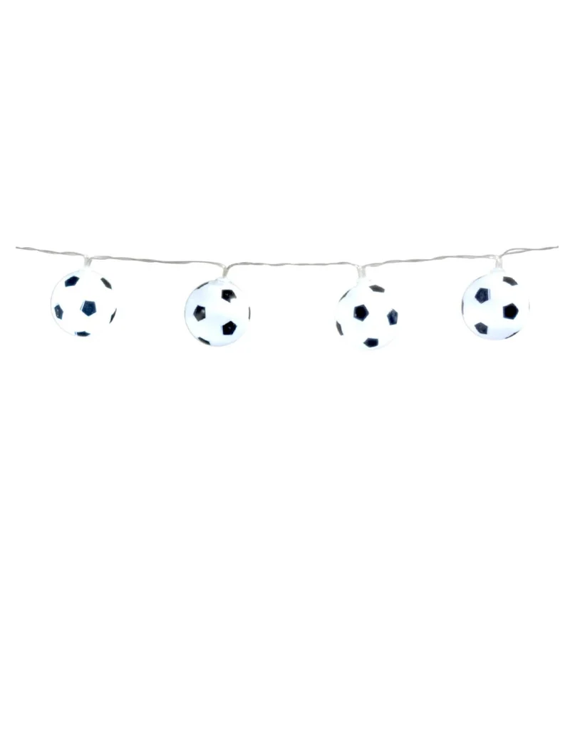 Lichterkette Fußball-Ballons 140 cm batteriebetrieben