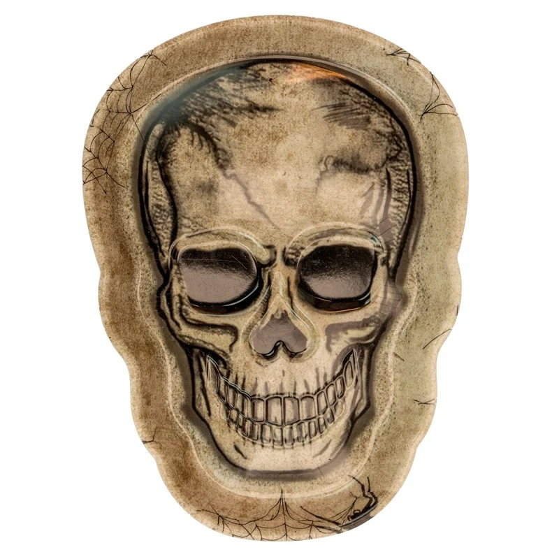 Halloween Tablett Totenkopf 25cm