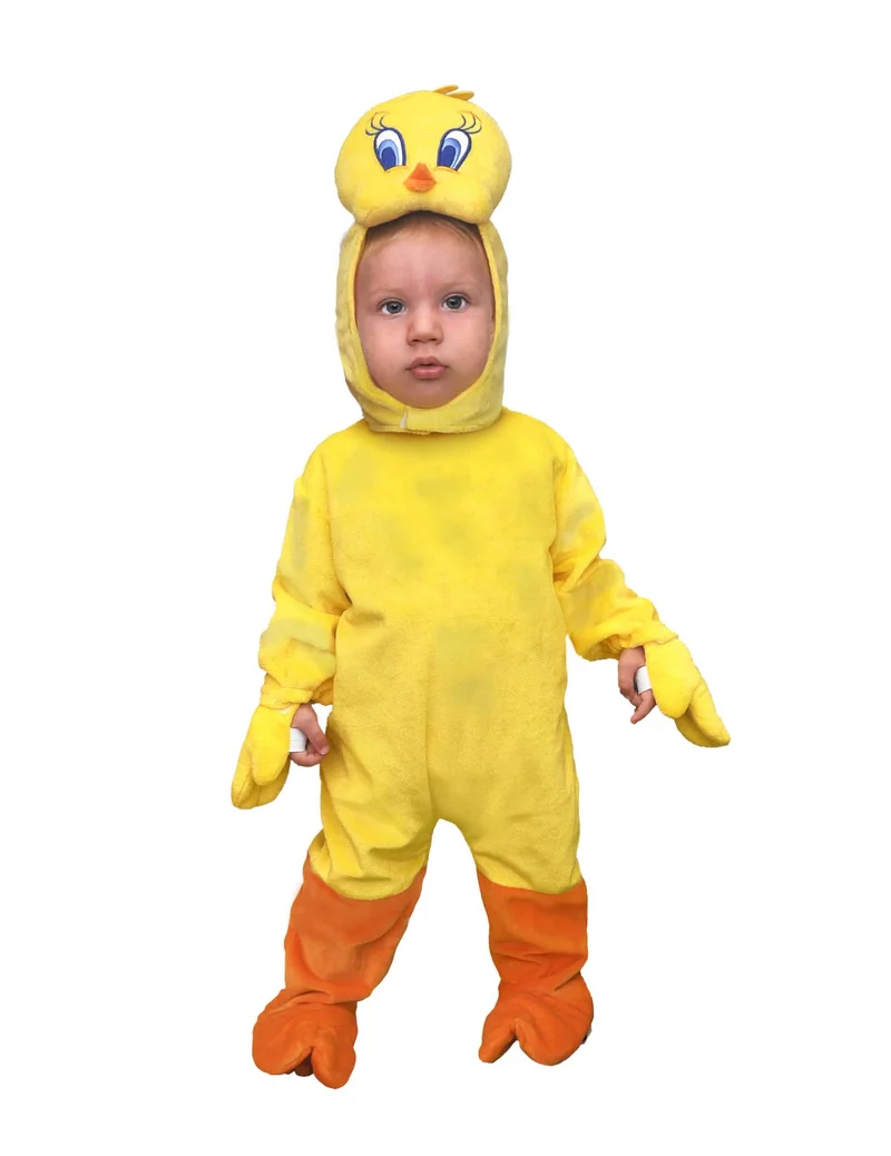 Tweety™-Kleinkinder-Kostüm Looney Tunes gelb-orange