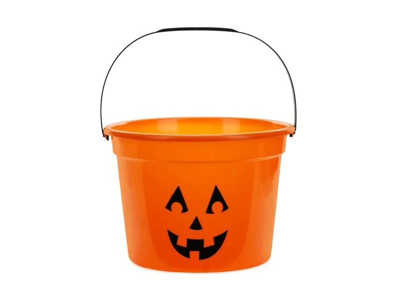 Halloween Eimer Orange Kürbis 20,5cm