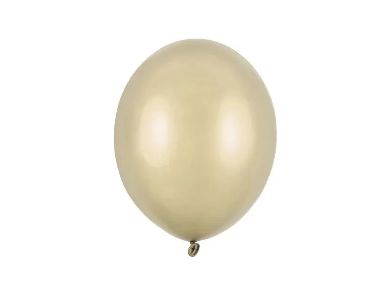 Gold Ballons Metallisch Kalt Gold 27cm 50Stk
