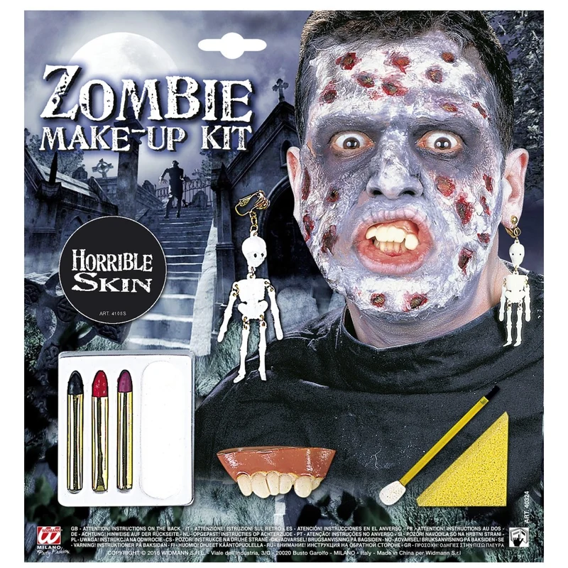 Halloween Makeup Set Zombie 4 Stück