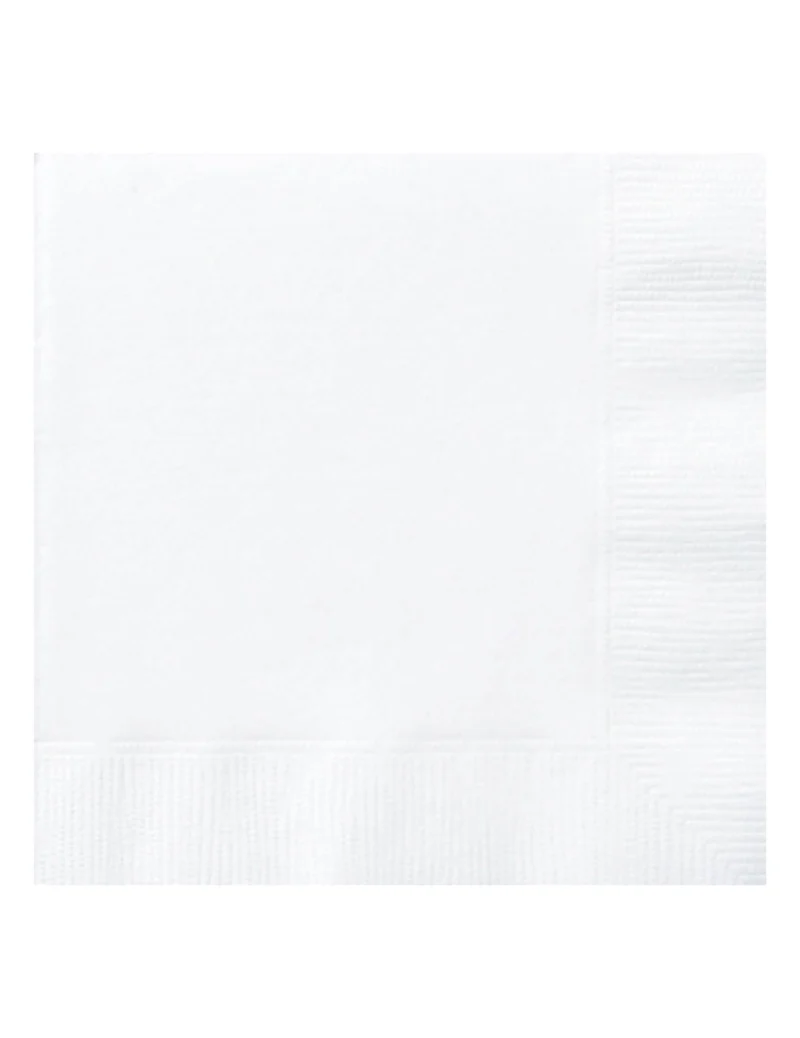 50 weiße Papierservietten 33 x 33 cm