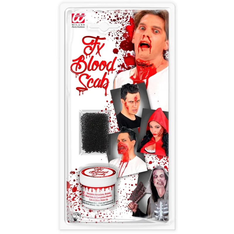 Halloween Makeup Set Blut 2 Stück