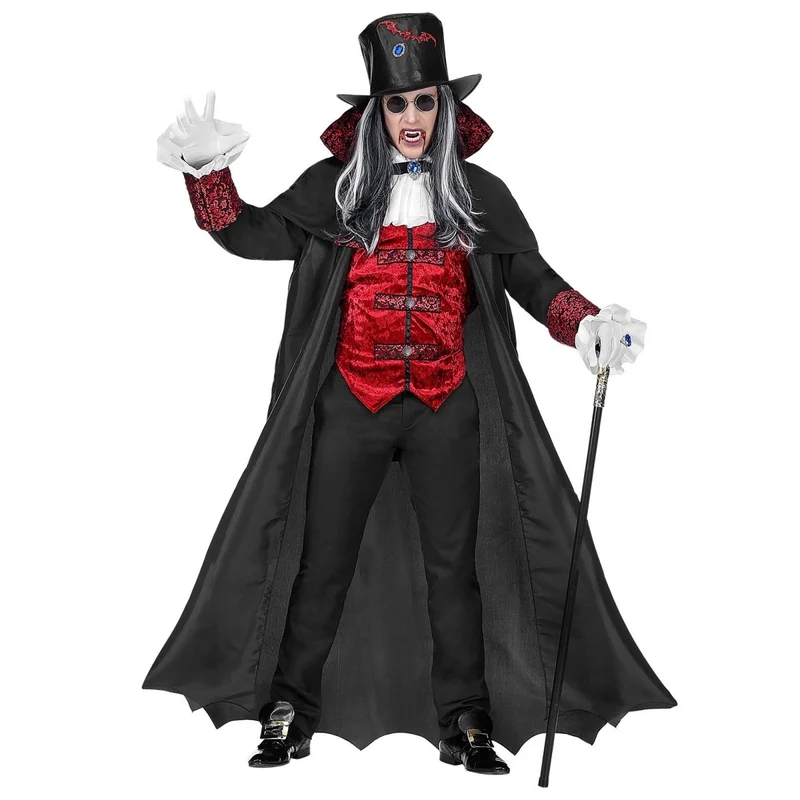 Halloween Kostüm Herren Vampir 4-teilig