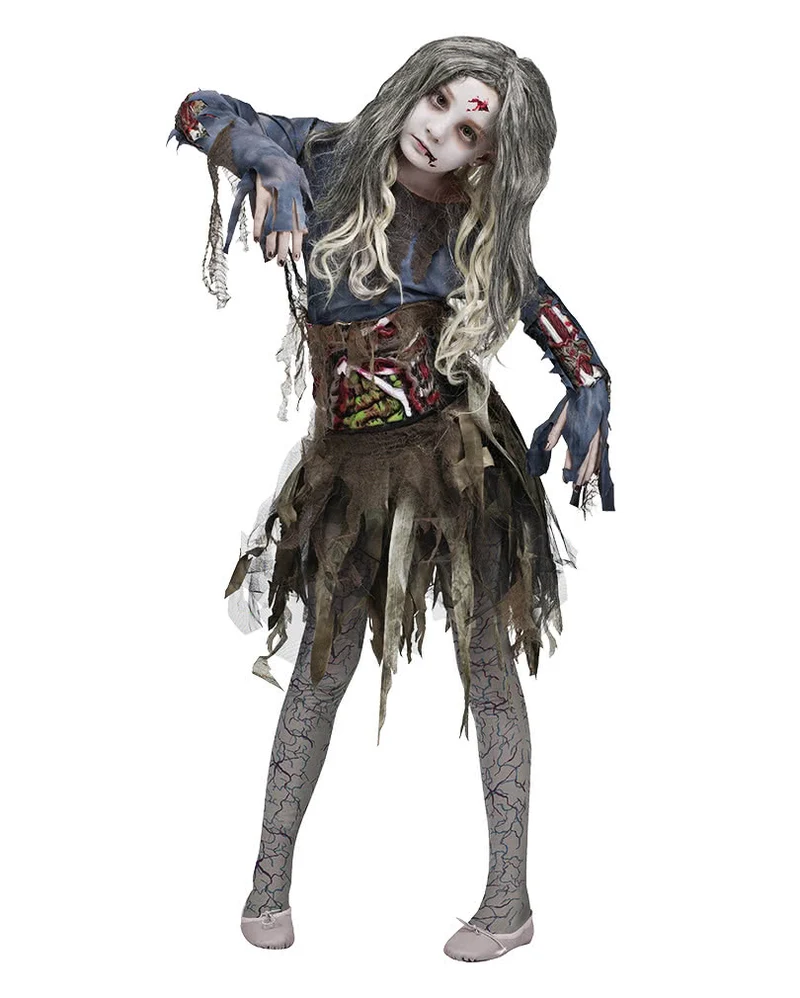 3D Zombiekostüm für Mädchen
