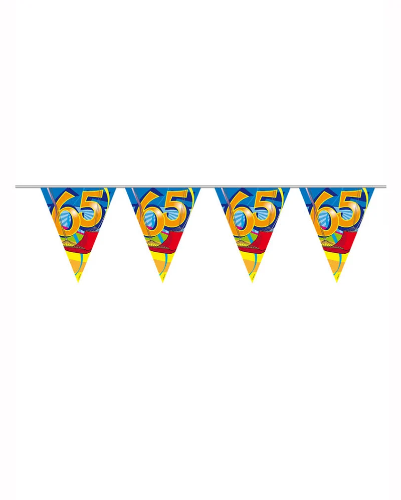 Geburtstagsgirlande Swirls 65 Jahre