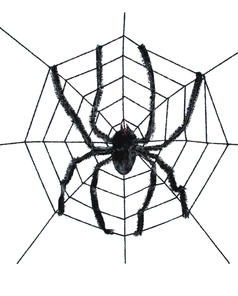 Monsterspinne im Netz 240 cm
