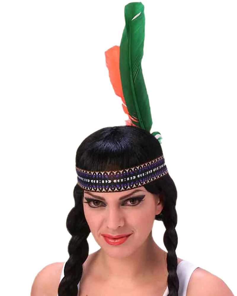 Indianer Stirnband mit Federn