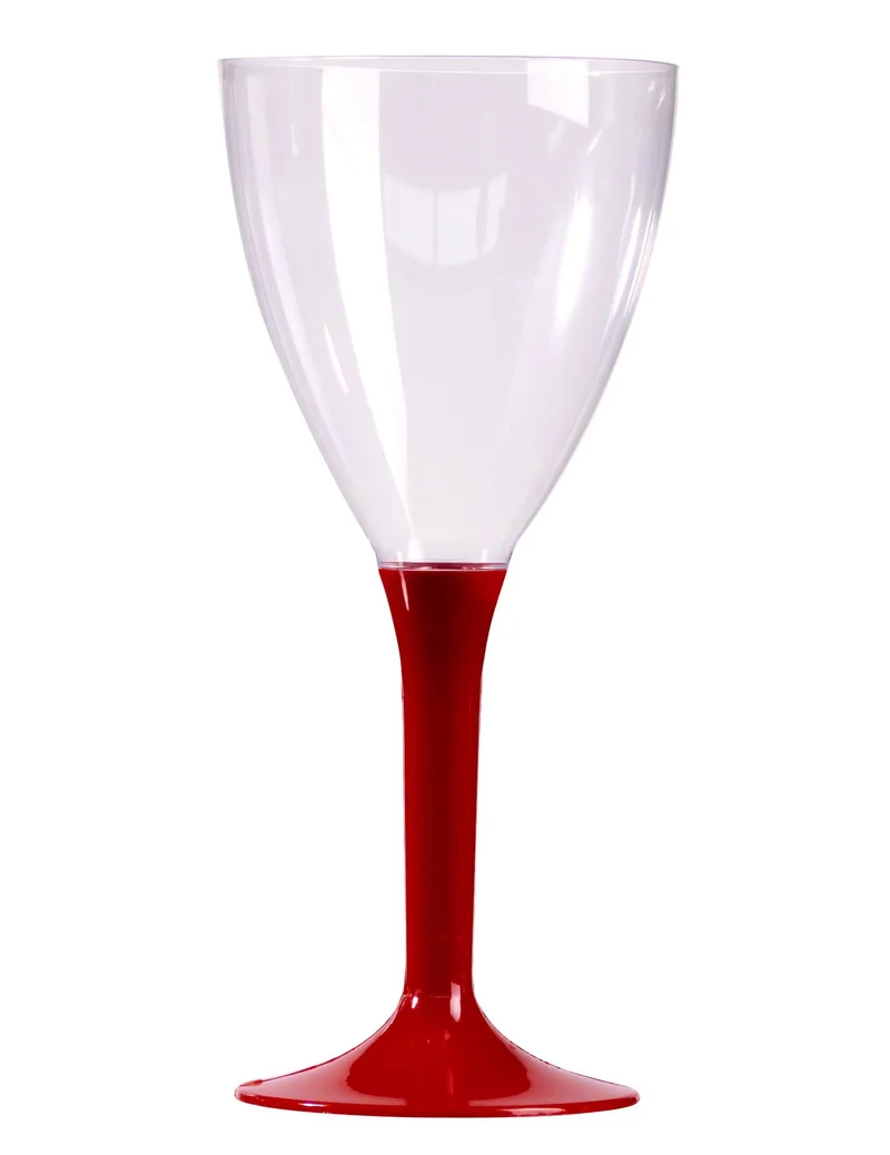 10 Bordeaux-Weingläser mit Stiel, 160 ml, transparent