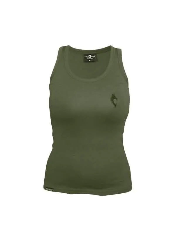 Tollwut Street Wear dámske tielko 'SQUAD' zelené