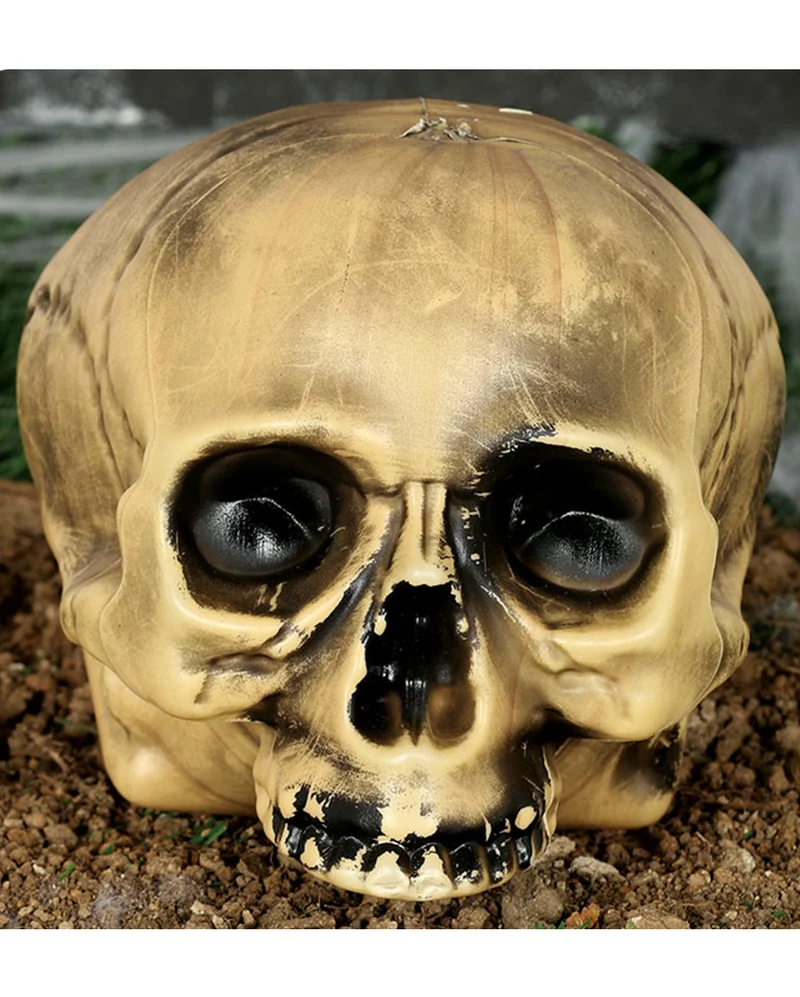 Kunststoff Totenkopf ohne Kiefer 20cm